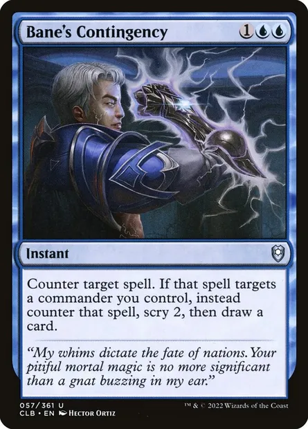 Bane's Contingency, Magic card CLB 57 — Commander Legends: Battle for Baldur's Gate set