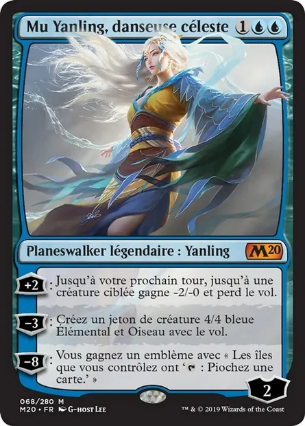 Mu Yanling, danseuse céleste, carte Magic M20 68 — extension Core Set 2020
