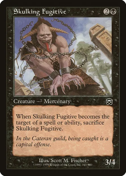 Skulking Fugitive, Magic card MMQ 161 — Mercadian Masques set