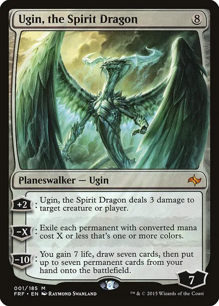 Ugin, the Spirit Dragon, Magic card FRF 1 — Fate Reforged set