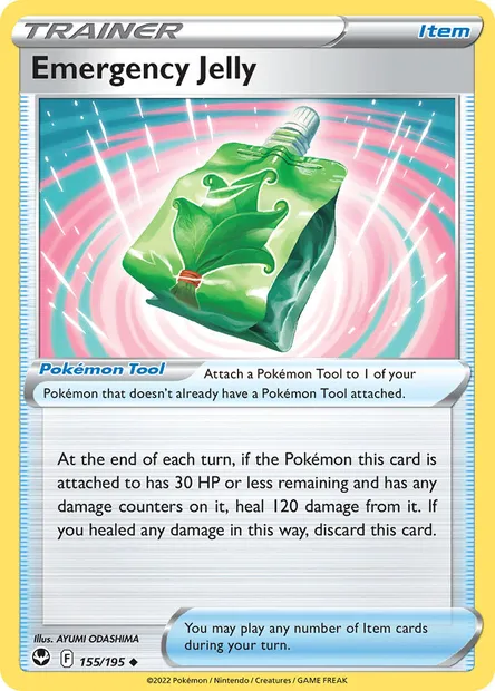 Emergency Jelly, Pokémon card SIT 155 — Silver Tempest set