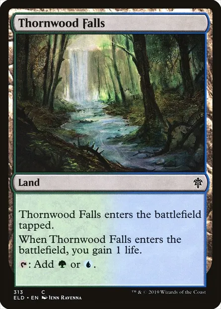 Thornwood Falls, Magic card ELD 313 — Throne of Eldraine set