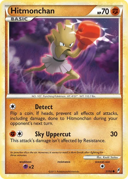 Hitmonchan, Pokémon card CL 57 — Call of Legends set