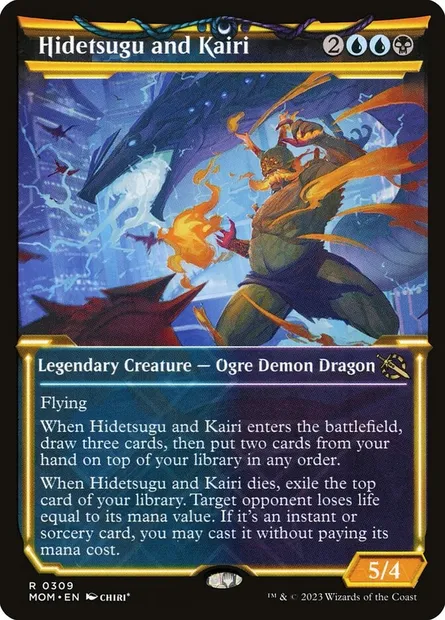 Hidetsugu and Kairi, Magic card MOM 309 — March of the Machine set