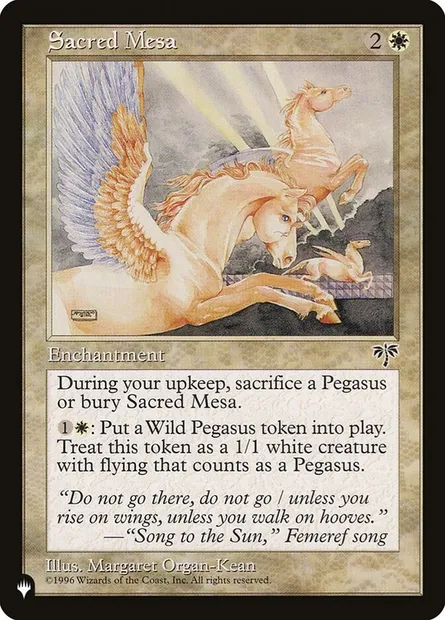 Sacred Mesa, Magic card PLST MIR-37 — The List set