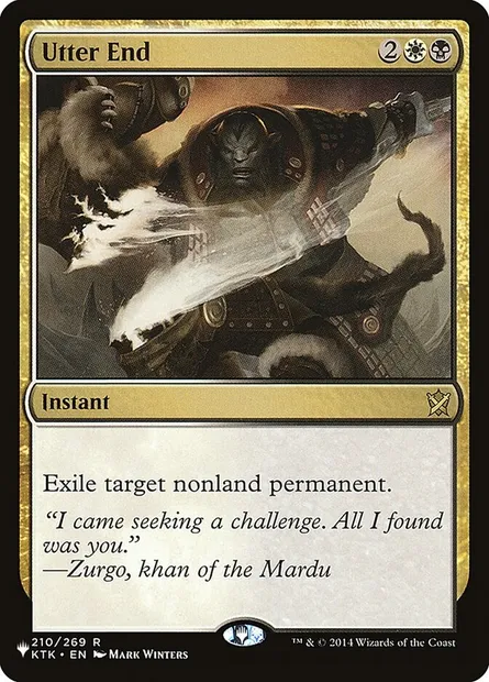 Utter End, Magic card PLST KTK-210 — The List set