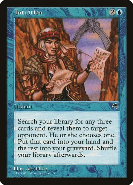 Intuition, Magic card TMP 70 — Tempest set