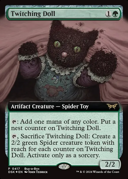 Twitching Doll, Magic card DSK 417 — Duskmourn: House of Horror set