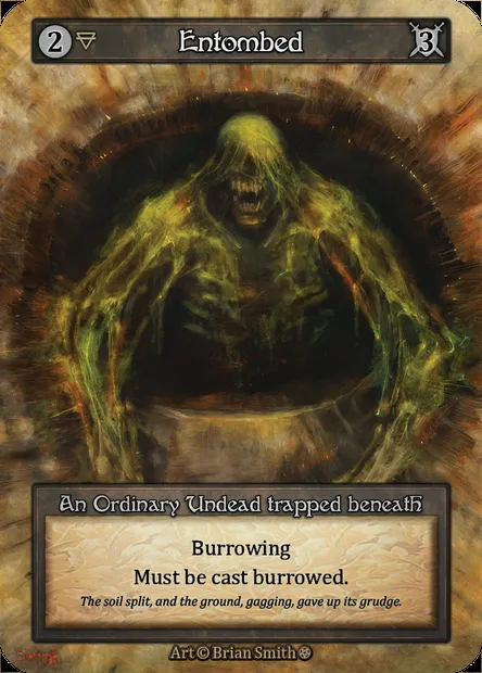 Entombed, carte Sorcery GOT 064 — extension Gothic