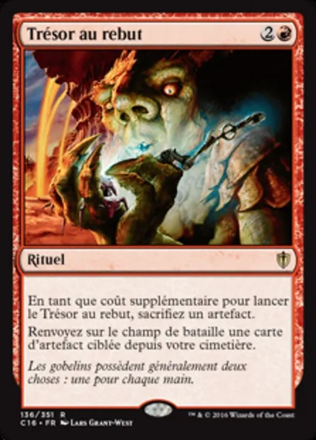 Trésor au rebut, carte Magic C16 136 — extension Commander 2016