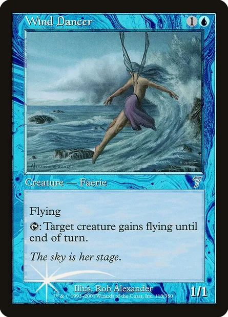 Wind Dancer, Magic card 7ED 113★ — Seventh Edition set