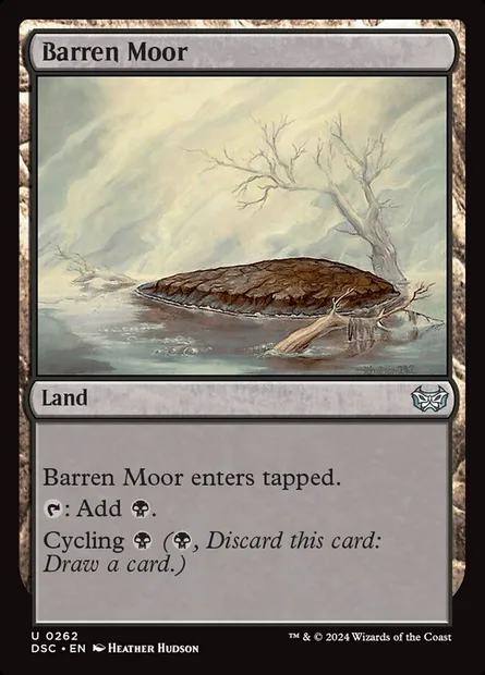 Barren Moor, Magic card DSC 262 — Duskmourn: House of Horror Commander set