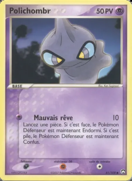 Polichombr, carte Pokémon PK 61 — extension EX Gardiens du Pouvoir