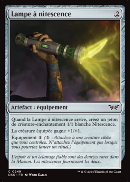 Lampe à nitescence, carte Magic DSK 249 — extension Duskmourn: House of Horror