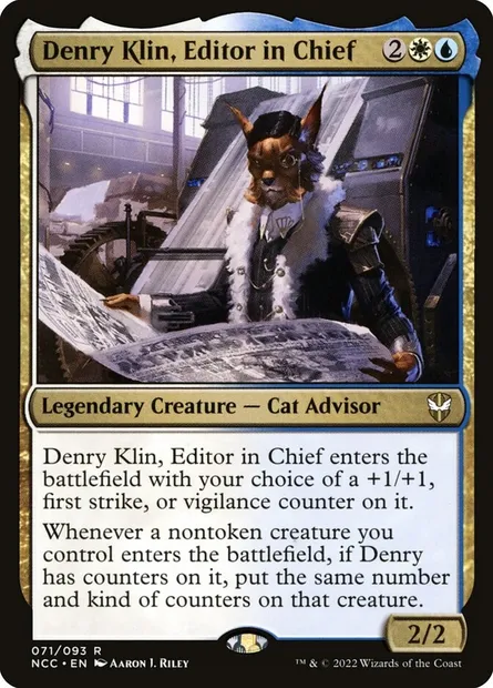 Denry Klin, Editor in Chief, Magic card NCC 71 — New Capenna Commander set
