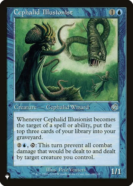 Illusionniste céphalide, carte Magic PLST TOR-28 — extension The List