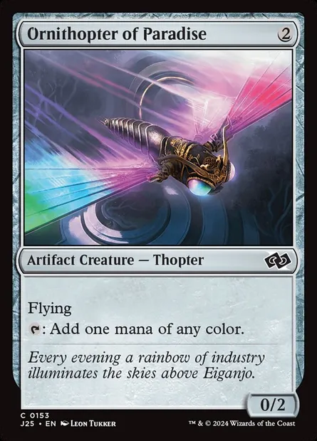 Ornithopter of Paradise, Magic card J25 153 — Foundations Jumpstart set