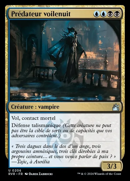 Prédateur voilenuit, carte Magic RVR 206 — extension Ravnica Remastered
