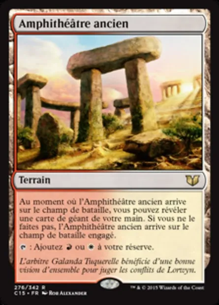 Amphithéâtre ancien, carte Magic C15 276 — extension Commander 2015