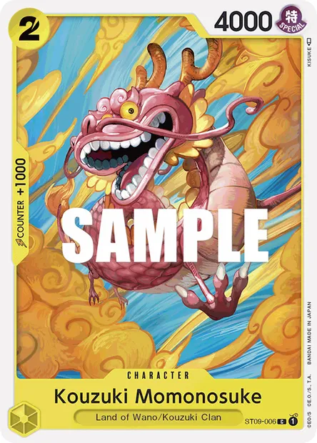 Momonosuké Kozuki, carte One Piece ST09-006 — extension Yamato