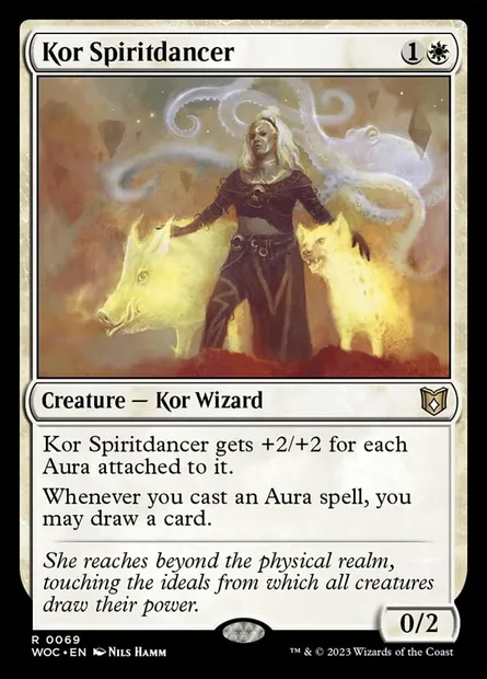 Kor Spiritdancer, Magic card WOC 69 — Wilds of Eldraine Commander set