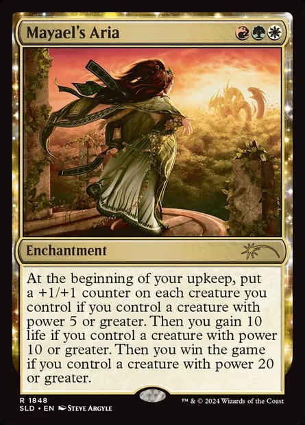 Mayael's Aria, Magic card SLD 1848 — Secret Lair Drop set