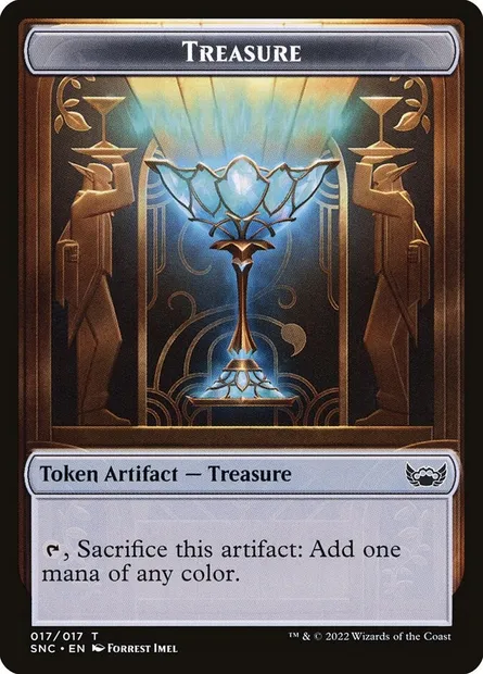 Treasure, carte Magic TSNC 17 — extension Streets of New Capenna Tokens