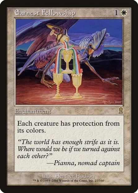 Earnest Fellowship, Magic card ODY 21 — Odyssey set