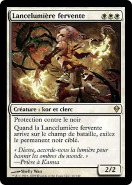Lancelumière fervente, carte Magic ZEN 10 — extension Zendikar