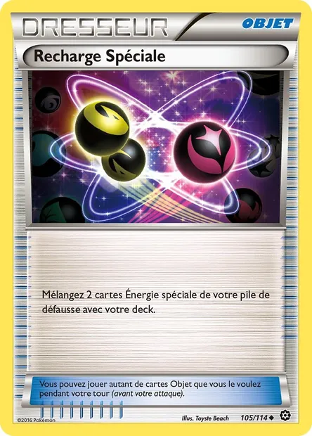 Recharge Spéciale, carte Pokémon STS 105 — extension Offensive Vapeur