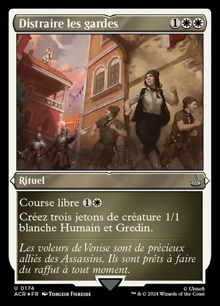 Distraire les gardes, carte Magic ACR 174 — extension Assassin's Creed