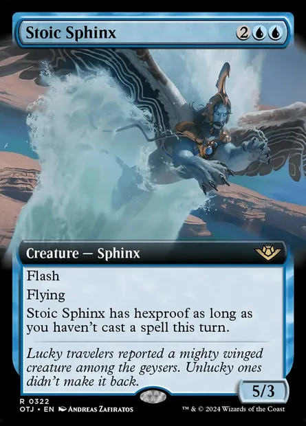 Stoic Sphinx, Magic card OTJ 322 — Outlaws of Thunder Junction set