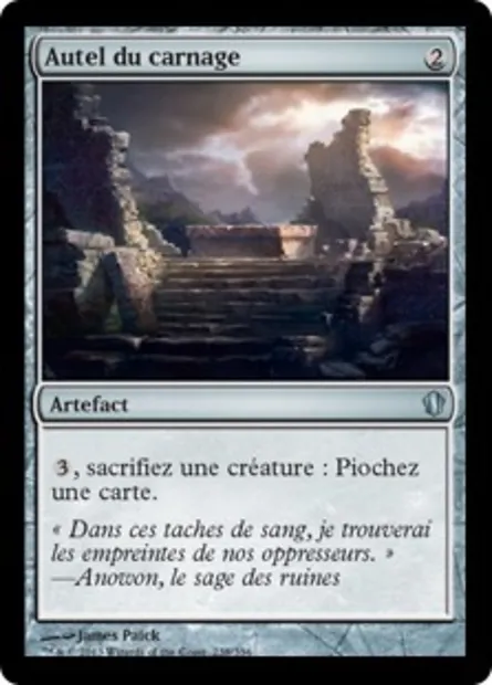 Autel du carnage, carte Magic C13 238 — extension Commander 2013