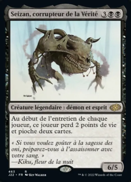Seizan, corrupteur de la Vérité, carte Magic J22 463 — extension Jumpstart 2022