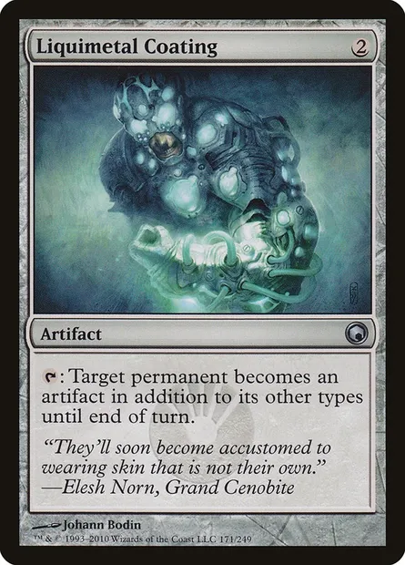 Liquimetal Coating, Magic card SOM 171 — Scars of Mirrodin set