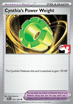 Poids Pouvoir de Cynthia, carte Pokémon PPS 160-7 — extension Play! Pokémon Prize Pack Series