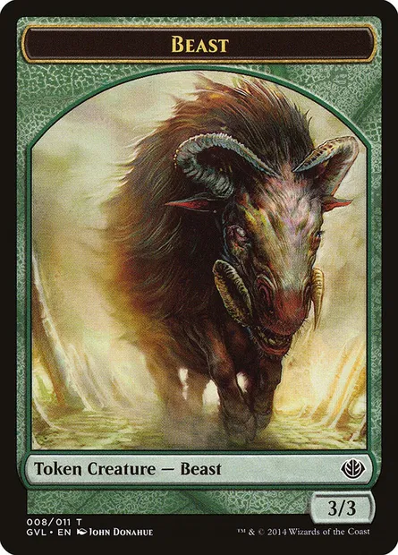 Beast, Magic card TGVL 8 — Duel Decks Anthology: Garruk vs. Liliana Tokens set