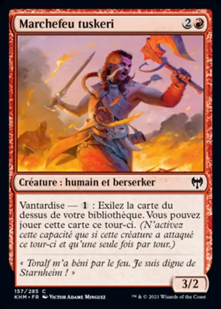 Marchefeu tuskeri, carte Magic KHM 157 — extension Kaldheim