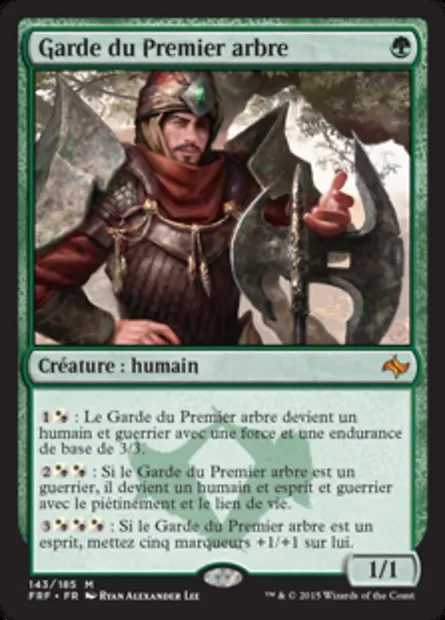 Garde du Premier arbre, carte Magic FRF 143 — extension Destin reforgé