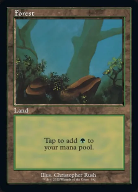 Forest, Magic card 30A 592 — 30th Anniversary Edition set