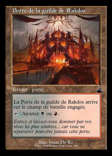 Porte de la guilde de Rakdos, carte Magic RVR 408 — extension Ravnica Remastered