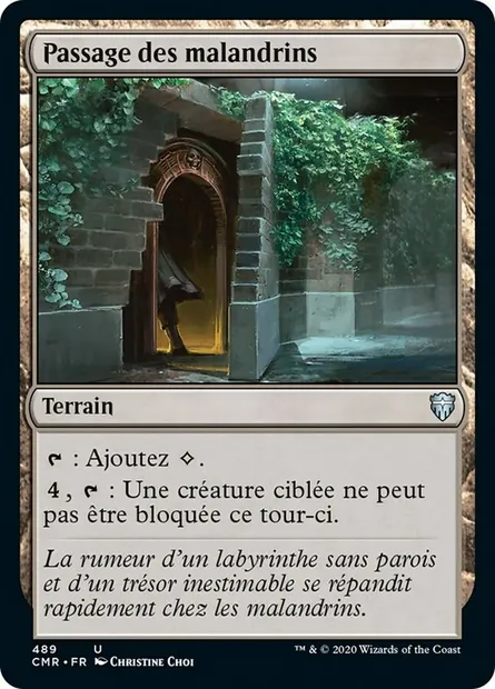 Passage des malandrins, carte Magic CMR 489 — extension Commander Legends