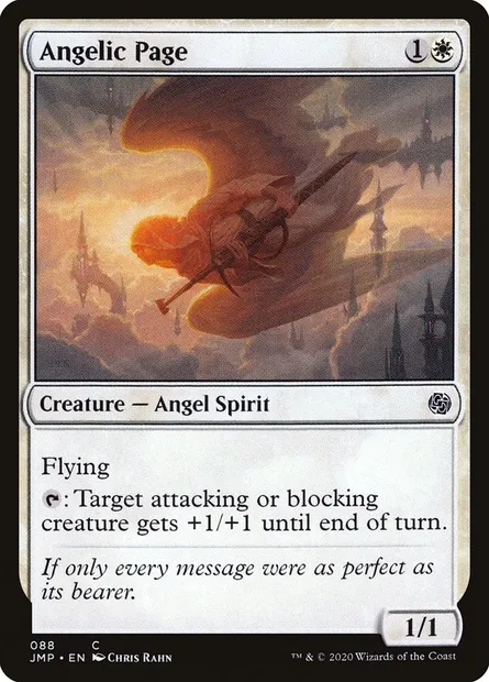 Angelic Page, Magic card JMP 88 — Jumpstart set