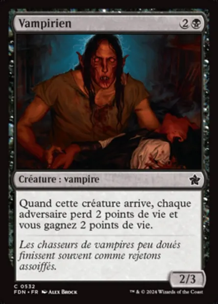 Vampirien, carte Magic FDN 532 — extension Foundations