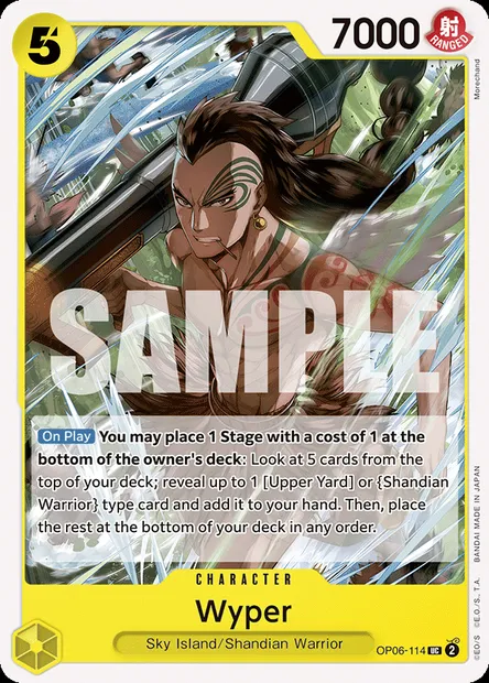 Wiper, carte One Piece OP06-114 — extension ONE PIECE CARD THE BEST