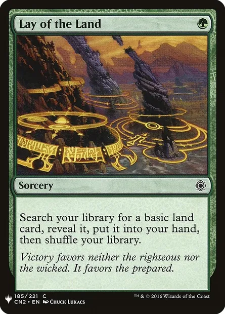 Disposition du terrain, carte Magic PLST CN2-185 — extension The List