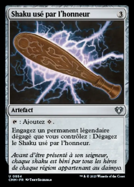 Shaku usé par l'honneur, carte Magic CMM 954 — extension Commander Masters