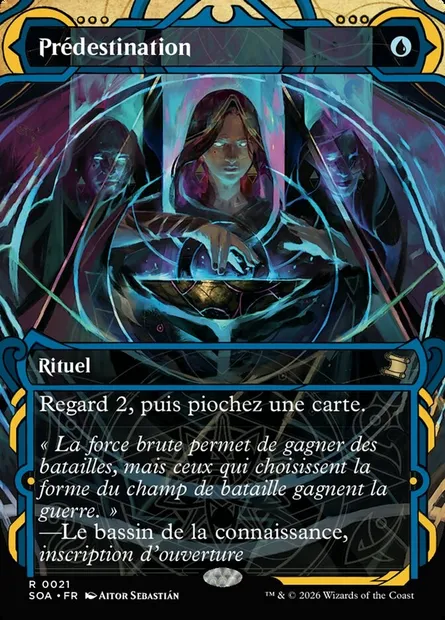 Prédestination, carte Magic SOA 21 — extension Secrets of Strixhaven Mystical Archive