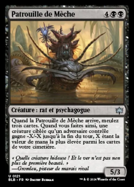 Patrouille de Mèche, carte Magic BLB 121 — extension Bloomburrow