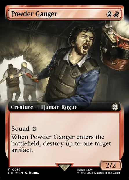 Poudrier, carte Magic PIP 919 — extension Fallout